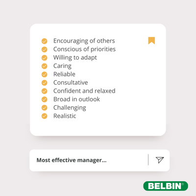 What makes a great manager - List A