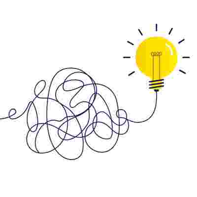 Complex Way From Start To Idea Hand Draw Style